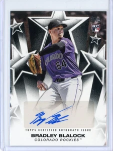 2025 Topps Serie 2 Bradley Blalock Autogramm #BSABBL RC Colorado Rockies - Bild 1 von 2