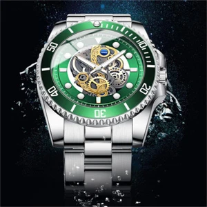 Reloj pulsera de cuarzo impermeable para hombre clásico de negocios de acero inoxidable de lujo - Imagen 1 de 13