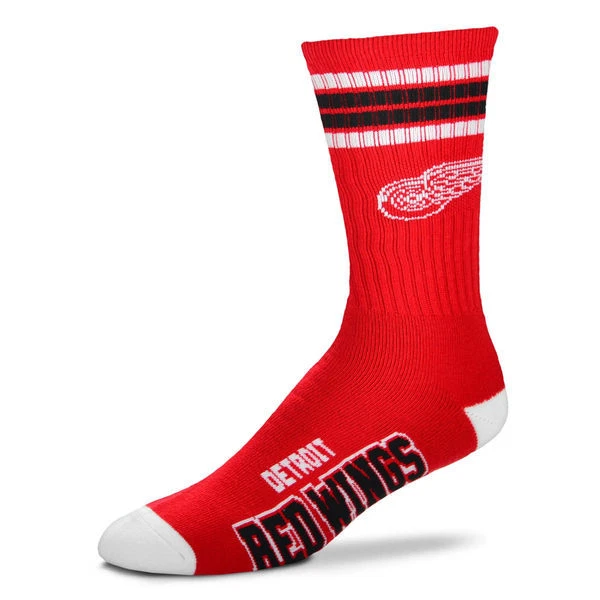 Calcetines Detroit Red Wings para hombre talla mediana 5 a 10 4 rayas Foto 1 de 1