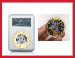 RARE PIÈCE MONNAIE COLLECTION FIGURINE SAINT SEIYA CHEVALIER DU ZODIAQUE PÉGASE - Imagen 1 de 4