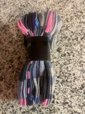Paquete de 10 calcetines de corte bajo XOXO talla 4-10 colores surtidos $27 nuevos con etiquetas Foto 1 de 4