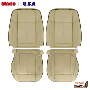 2006 to 2010 Hummer H3 Front Driver & Passenger Bottoms -Tops Leather Cover Tan - Picture 1 of 5
