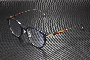 Tom Ford FT5644-D-B 090 Shiny Blue Clear Lens Plastic 52 mm Men's Eyeglasses - Picture 1 of 5