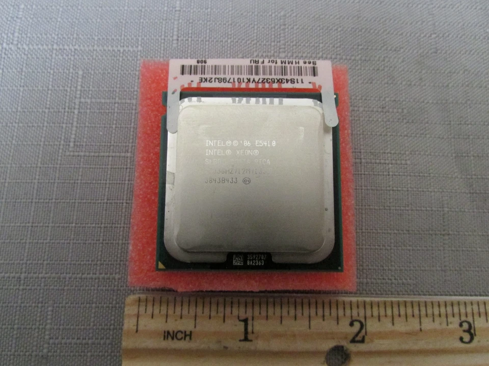 INTEL XEON SLBBC E5410 LGA771 QUAD CORE 2.33GHz 12M 1333MHz PROCESSOR + sticker - Image 1 of 1