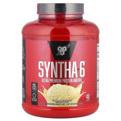 BSN, Finish First Syntha-6, Protein Powder Drink Mix, Vanilla Ice Cream, 5.0 lbs - Image 1 of 2