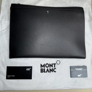 Montblanc 4810 Westside Schwarz Leder Portfolio Clutch Tasche Geldbörse Portemonnaie Herren - Bild 1 von 3