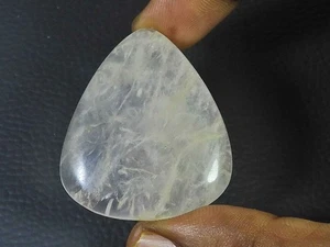 Piedra preciosa cabujón cristal curativo pera cuarzo rosa natural 35X41 mm z586 - Imagen 1 de 9