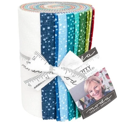 Dotty Thatched 5" Dessert Roll by Robin Pickens for Moda Fabrics - Image 1 of 2