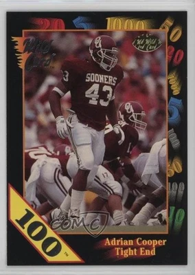 1991 Wild Card Draft 100 Stripe Adrian Cooper #53 Rookie RC - Image 1 of 2