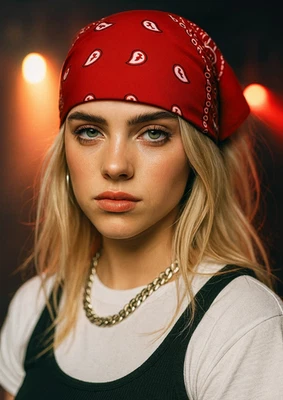 Red Paisley Bandana Headband 100% Cotton 21x21 Unisex Head Wrap Scarf Face Cover - Image 1 of 4