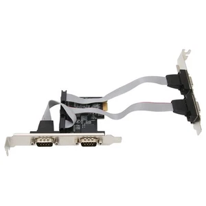 PCIE Expansion Card PCI Express X1 To Interface 4 RS232 Serial Ports Wide App FG - Picture 1 of 22