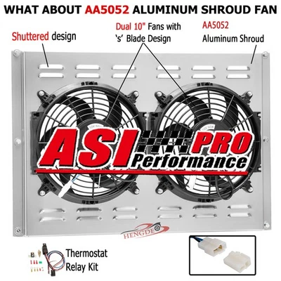 Ventilador de cubierta de aluminio + relé para Chrysler 300 66-70 1969 Dodge Monaco CC332 1967-70 Foto 1 de 4