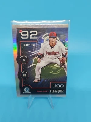 2025 Bowman - Bowman Scouts Top 100 Chrome Ralphy Velazquez #BTP-92 (RC) - Image 1 of 2