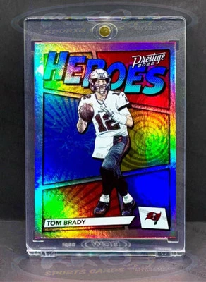TOM BRADY RARE HOLO FOIL REFRACTOR PANINI BUCS PATRIOTS INVESTMENT CARD SSP MINT - Image 1 of 3