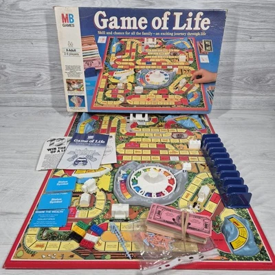 Game Of Life Board Game From 1984 MB Games 100% Complete Vintage  - Image 1 of 4