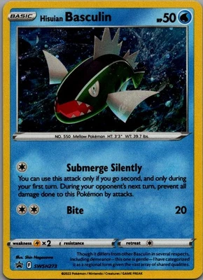 Hisuian Basculin Promo SWSH: Sword & Shield Promo Cards SWSH273 NM - Image 1 of 2
