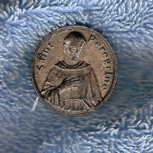 #D262. SAINT PEREGRINE MEDAL - PATRON SAINT FOR CANCER, AIDS & OTHER DISEASES - Picture 1 of 2