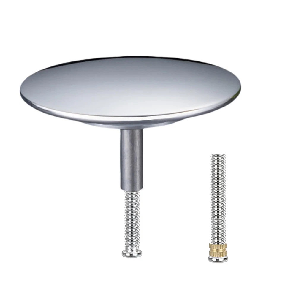 Bouchon De Baignoire Ø 72 mm Bouchon Baignoire avec Vis Réglable Clapet De La... - Photo 1/4