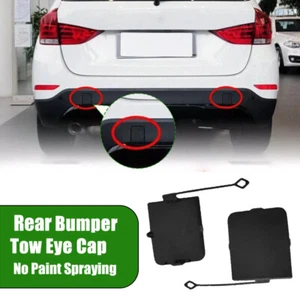 1 par para BMW X1 E84 2013-2015 parachoques trasero ojo de remolque gancho tapa L+R mano - Imagen 1 de 12