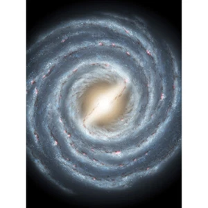 Weltraum NASA Galaxie Milchstraße Spiralen Illustration Leinwand Wandbild Kunstdruck Poster - Bild 1 von 6