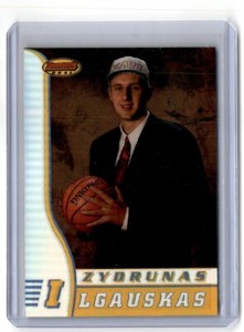 1996-97 Bowman's Best Refractor Zydrunas Ilgauskas RC Cleveland Cavaliers #R25