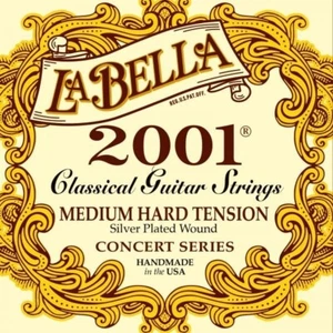 La Bella 2001 versilberte umsponnene klassische Gitarrensaiten - mittelharte Spannung - Bild 1 von 1