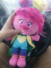 Dreamworks Trolls World Tour Poppy Plush Medium Sized Very Clean and Rare!