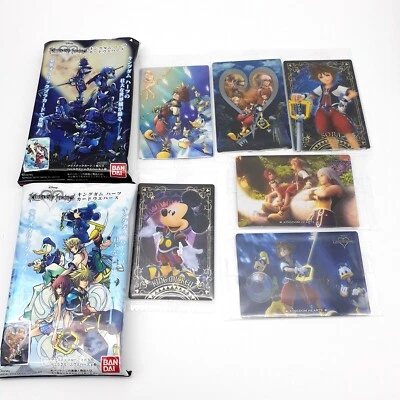 RARE Kingdom Hearts Bandai Wafer Cards 6pc lot - Image 1 of 4