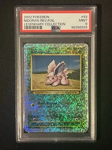 Nidoran M 83/110 PSA 9 Legendary Collection Reverse Holo Pokemon Card - Picture 1 of 2