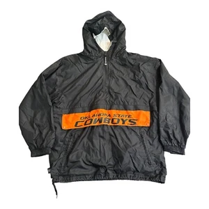 Oklahoma State Cowboys Lined Windbreaker Pullover Sweatshirt Youth XL (18/20) - Picture 1 of 8