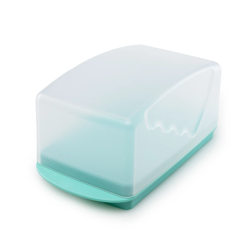 Tupperware Junge Welle Butterdose weiß mint - Bild 1 von 1