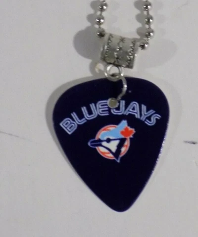 Blue Jays MLB Baseball Guitar Pick Pendant Necklace Cover