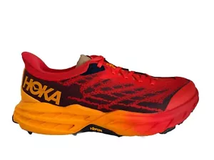 Scarpe da Trail Running Uomo Hoka Speedgoat 5 Fiesta/Giallo Radiante 10.5 2E LARGHE - Foto 1 di 6