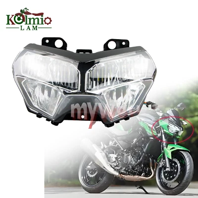Conjunto de faros delanteros aptos para faros Z250 Z400 Z650 KLR650 ZR1000 H2 Foto 1 de 4
