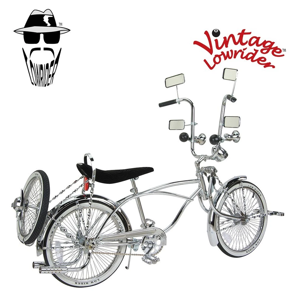 NEW! 20" ORIGINAL LOWRIDER COLLECTION  144 SPOKE STEEL BICYCLE 545-3 CHROME - Image 1 of 1