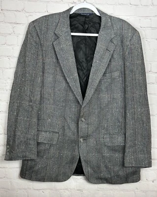 De colección. Chaqueta Blazer Burberrys Cuadros Talla 52 Lana Virgen Azul Amarillo BEN-S 48" Pecho Foto 1 de 4