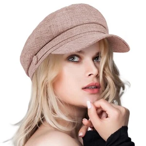 Women's Newsboy Caps Beret Hat for Fashion Ladies Pink - Picture 1 of 6
