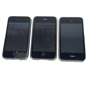 iPhone3 Apple iPhone Black Unlocked Used 3GS 3 iPhones Sold for Parts - Afbeelding 1 van 13