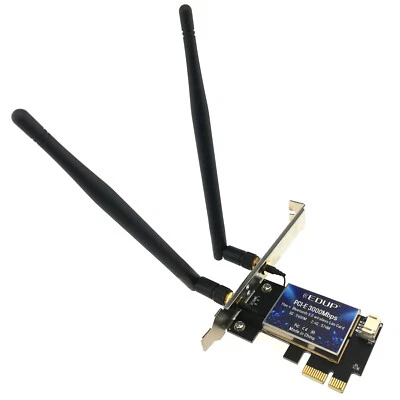 AX200 Desktop PCIe Wireless Adapter PC WiFi 6 Bluetooth Network Card 2400Mbps - Image 1 of 4