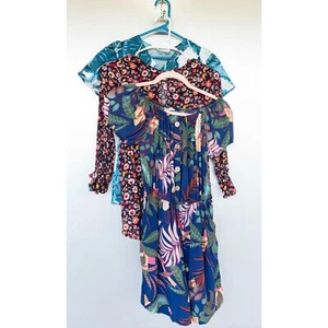 Lot of three super cute rompers for pre-teen girls kids size 7/8/9 Playsuit - Picture 1 of 15