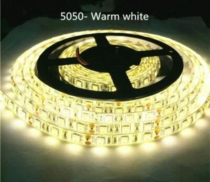 24V LED SMD5050 Tira Blanco Cálido Blanco Frío Tira Cinta Regulable 12V IP65 - Imagen 1 de 11