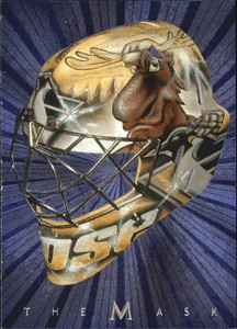 2001-02 Between the Pipes Masks Penguins Hockey Card #12 Johan Hedberg