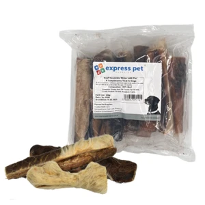 Beef Headskin With Fur/Hair Dog Treat Chew High Protein 100% Natural Dried - Picture 1 of 6