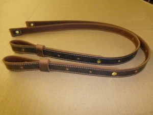 Crazy Horse Buffalo Hide Leather Rifle Sling! Made in OHIO! Beautifully Made 1" - Picture 1 of 6