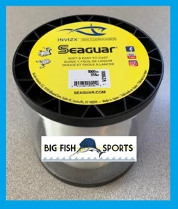 SEAGUAR INVIZX 100% Fluorocarbon Line 1000YD SPOOL PICK YOUR SIZE! 1000 YARDS VZ - Picture 1 of 9