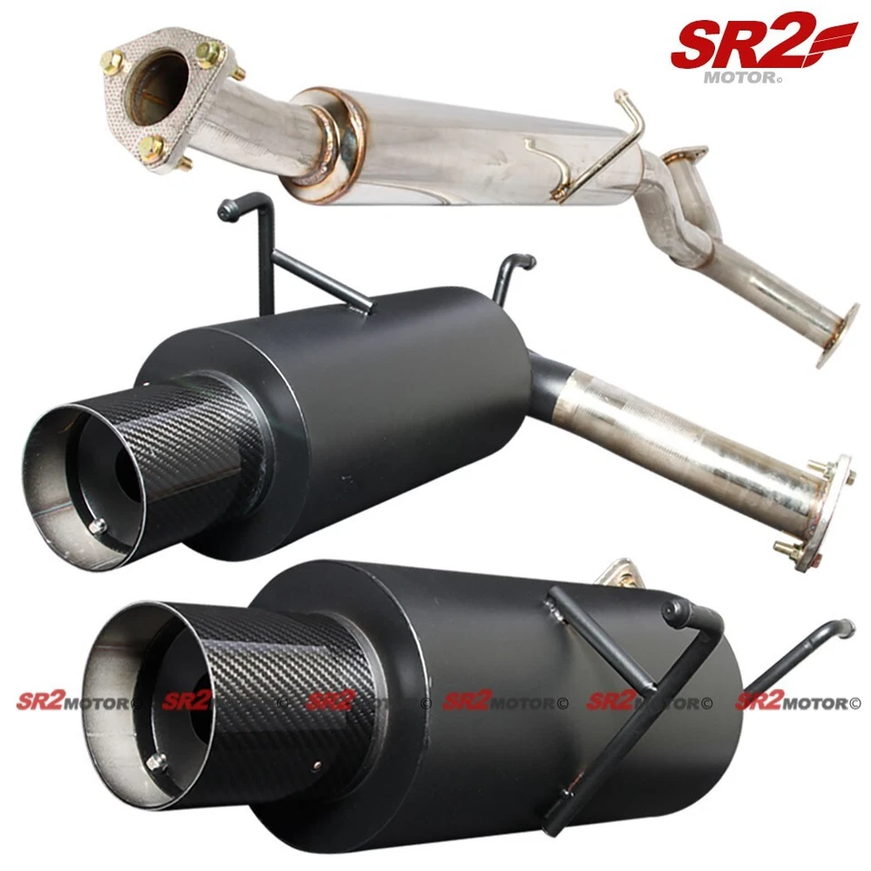 For 00-09 Honda S2000 AP1 AP2 Hatchback Catback Dual Exhaust Carbon Muffler Tip - Image 1 of 1