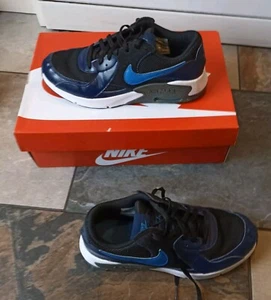 nike air max 90 sneaker Gr. 5,5 EUR 38,5 blau schwarz sehr guter Zustand min Gebrauchsspuren CD6894-009 - Bild 1 von 12