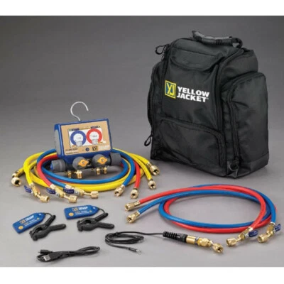 Yellow Jacket 40877 P51-870 TITAN Digital Manifold, YJACK Wireless Clamps, Hoses - Image 1 of 3