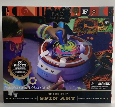 FAO Schwarz Amazing 3D Spin Art Toy Set For Children NEW OPEN BOX - Image 1 of 4