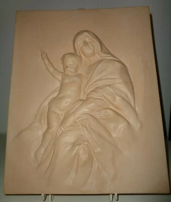 MADONNA CAPPUCCINI FAENZA CERAMICA IMOLA TERRACOTTA POTTERY '900 GREZZA - Immagine 1 di 4